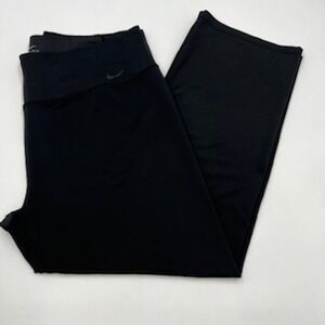 Nike Dri-FIT Womens 2X Black Straight Leg Athletic Performance Pants
